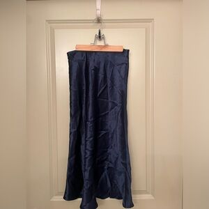 Aritzia Babaton Slip Skirt in Starboard